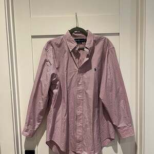 Polo Ralph Lauren Classic Fit Check Button-Down Shirt - Pink/Navy - Size L